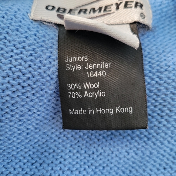Obermeyer Jennifer Wool Blend Pullover Crew Neck Sweater M - Picture 11 of 12